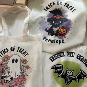Personalized Halloween Trick or Treat Bags